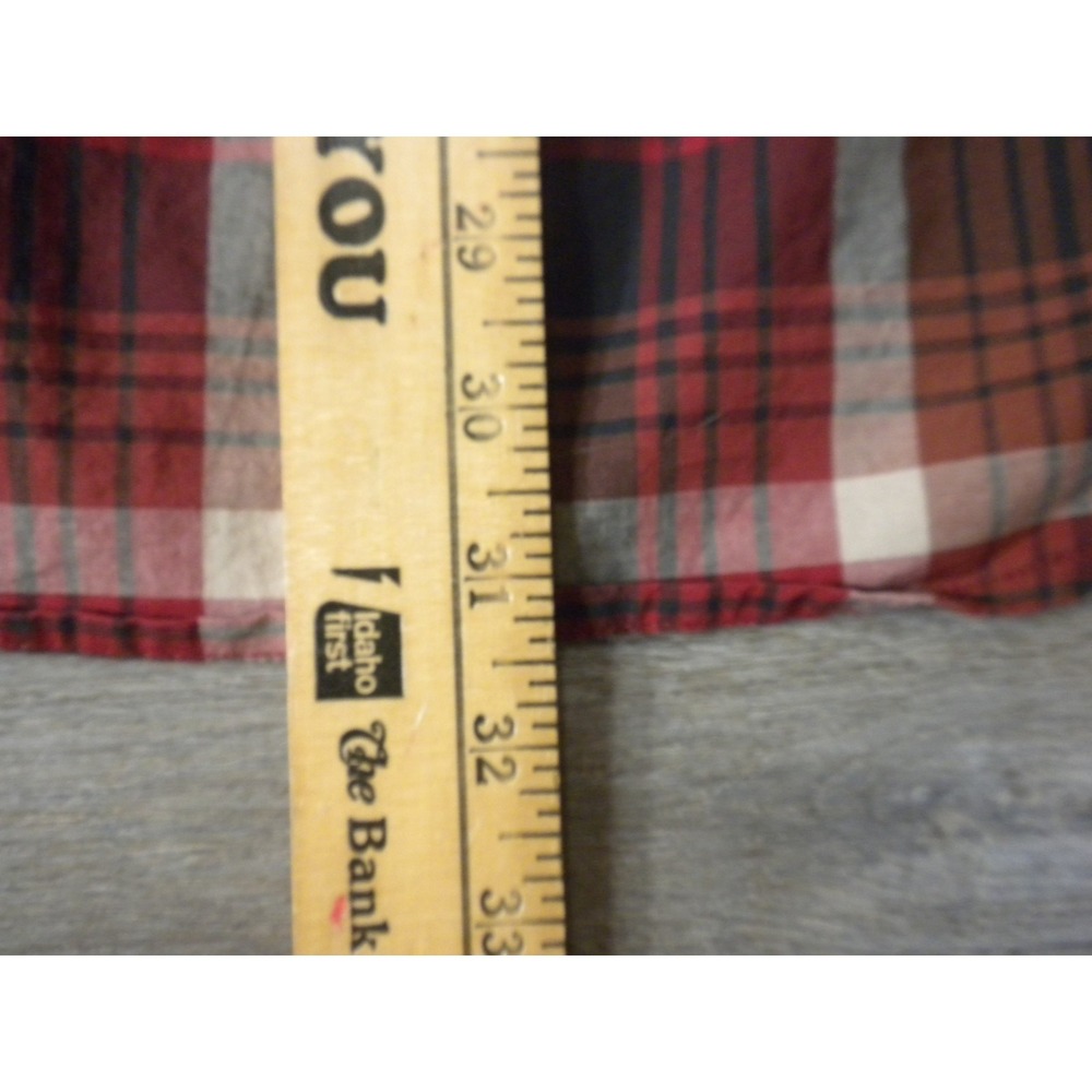 Carhartt Shirt Mens L Red Black Plaid Rugged Flex Relaxed Lightweight Workwear - Picture 7 of 9
